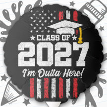 Senior Graduation American Flag Class of 2027