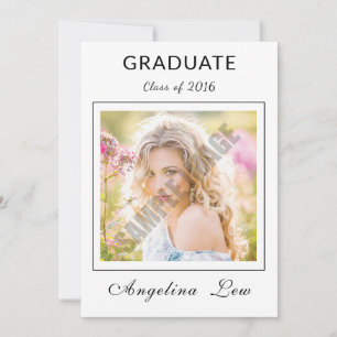 Senior Graduation Announcement and Invitation