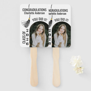 Senior Graduation Cap Tassel  Hand Fan