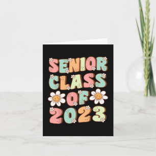 Senior Graduation Cute Groovy Senior Cl Of 2023  Card