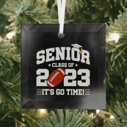 Senior Graduation - Football Team - Class of 2023 Glass Ornament
