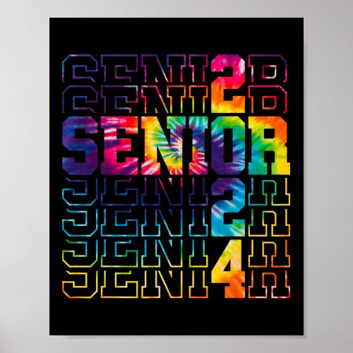 Senior Graduation Gift Men Girl Class Of 2024 Seni Poster
