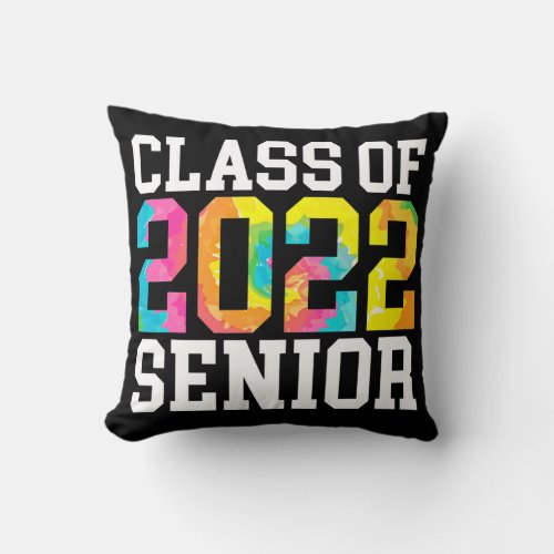 Senior Graduation Men Girl Class of 2022 Senior Throw Pillow