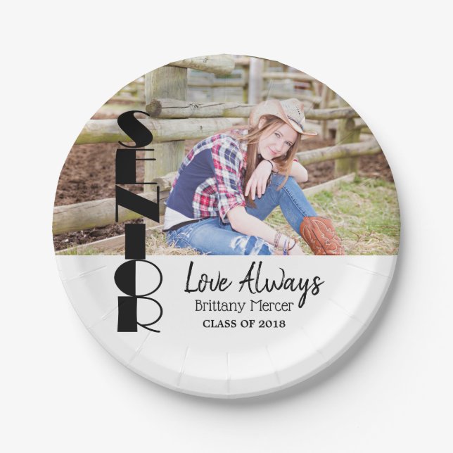 Senior Graduation Paper Plates (Front)