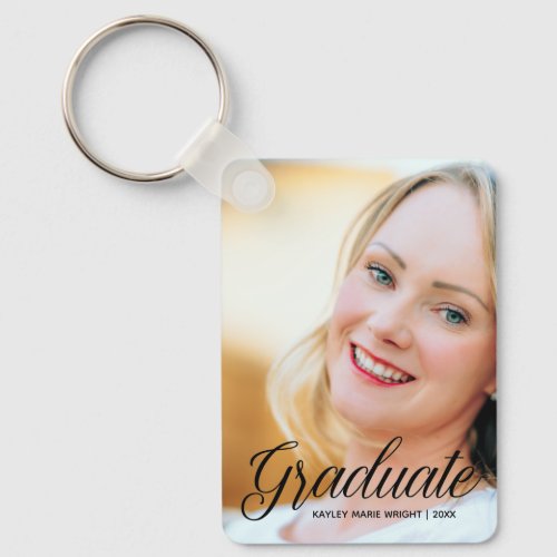 Senior Graduation Photo Custom 2024 Graduate Keychain