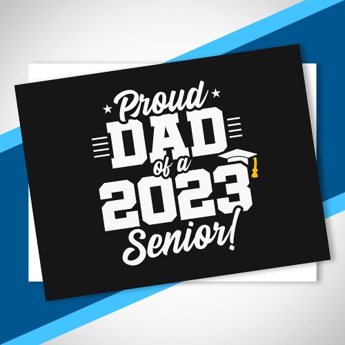 Senior Graduation _ Proud Dad _ Class of 2023 Postcard