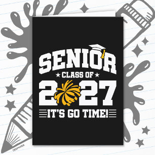 Senior Graduation Quote Cheer Team Class of 2027 Card