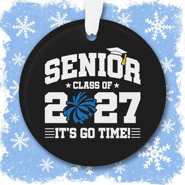 Senior Graduation Quote Cheerleader Class of 2027 Ornament (Creator Uploaded)