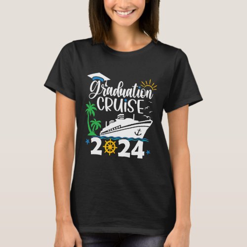 Senior Graduation Trip Cruise 2024 Aw Ship Party C T_Shirt