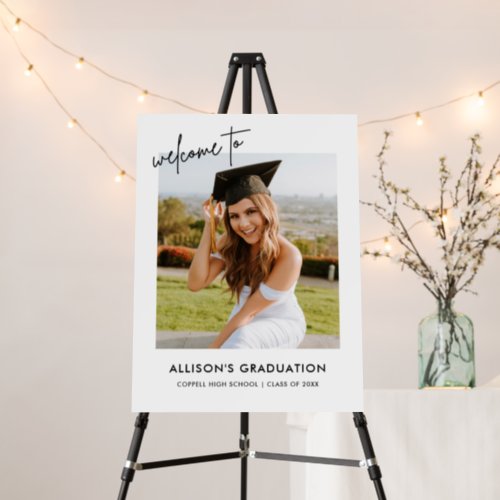 Senior Graduation Welcome Sign With Photo