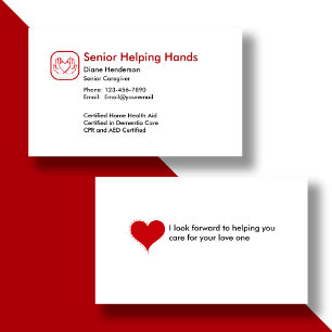 Senior Home Care Business Card