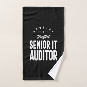 Senior It Auditor Job Title Gift Hand Towel