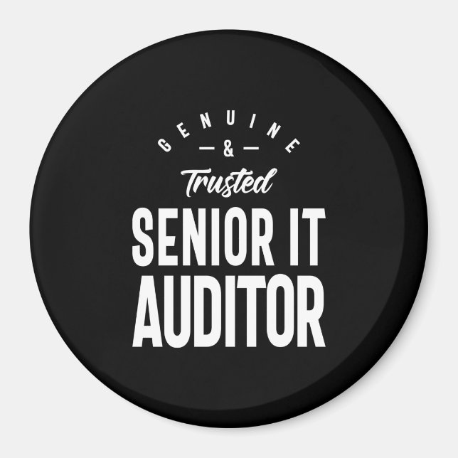 Senior It Auditor Job Title Gift Magnet (Front)