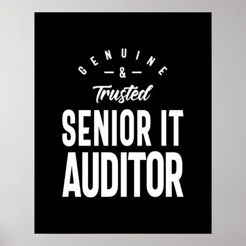 Senior It Auditor Job Title Gift Poster