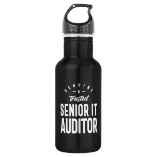 Senior It Auditor Job Title Gift Stainless Steel Water Bottle
