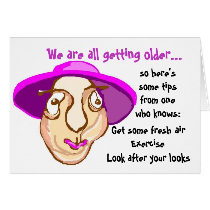 Senior ladies birthday card