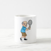 Senior Male Tennis Player Coffee Mug