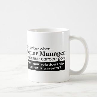 Senior Management Career Goal Mug - Black