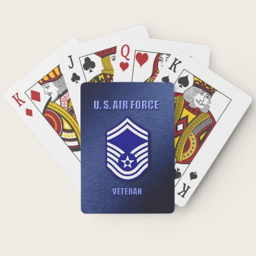 Senior Master Sergeant Poker Cards