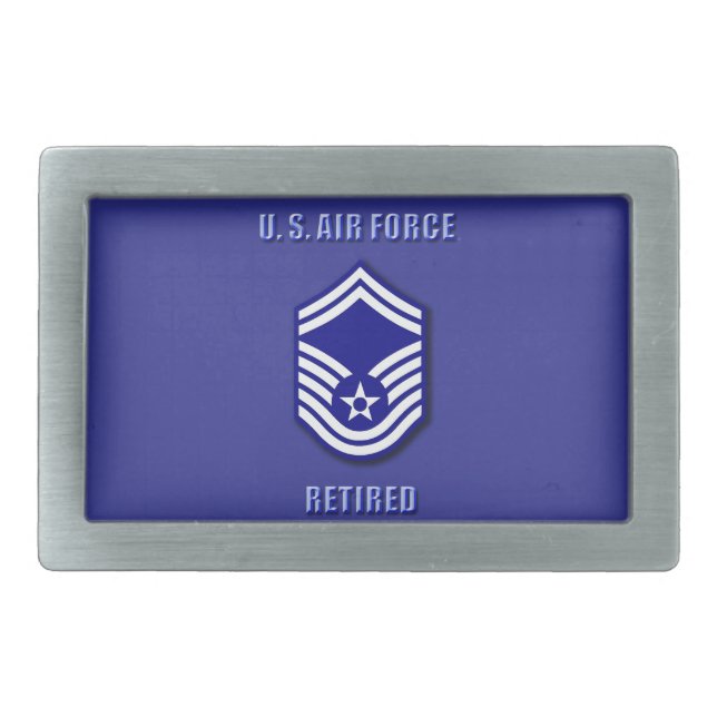 Senior Master Sergeant USAF Belt Buckle (Front)
