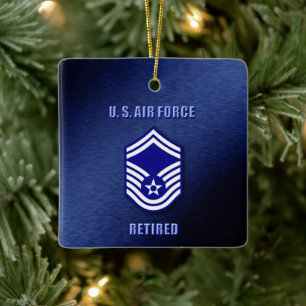 Senior Master Sergeant, USAF Ceramic Ornament