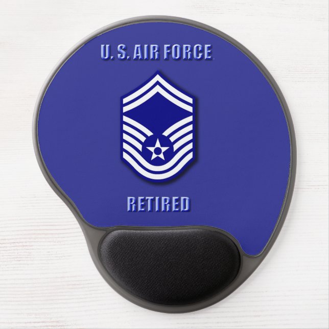 Senior Master Sergeant USAF Gel Mouse Pad (Front)