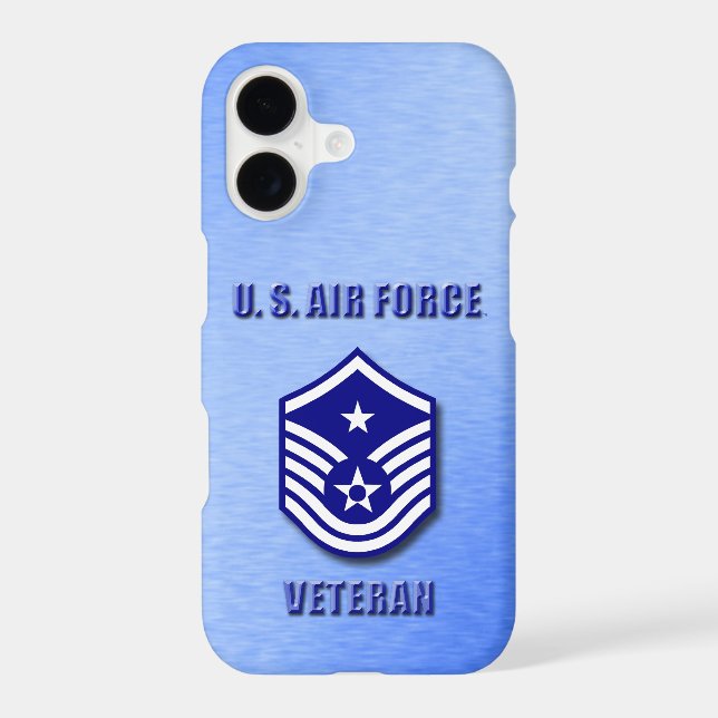 Senior Master Sergeant USAF iPhone / iPad case (Back)
