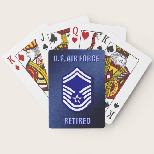 Senior Master Sergeant, USAF Poker Cards
