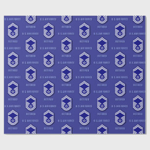Senior Master Sergeant USAF Wrapping Paper