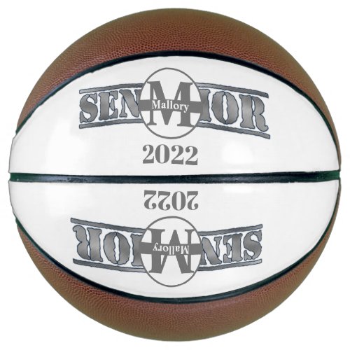 Senior Memorabilia Personalized Basketball