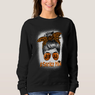Senior Mimi 2022 Basketball Senior Leopard Messy B Sweatshirt