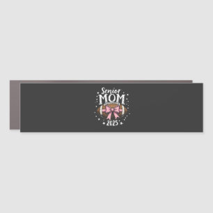 Senior Mom 2025 Class of Graduation Football  Car Magnet