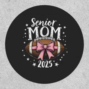 Senior Mom 2025 Class of Graduation Football Patch