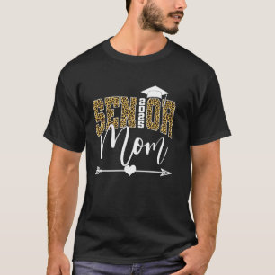 Senior Mom 2025 Leopard Class Of 2025 Graduate Gra T-Shirt