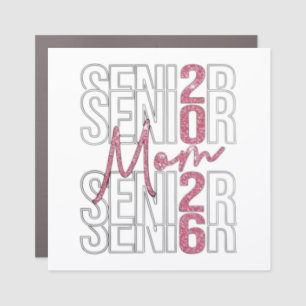 ✨ Senior Mom 2026 Glitter Design Car Magnet