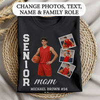 Senior Mom Basketball Photo Collage Custom Name