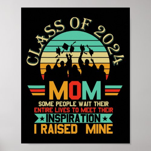 Senior Mom Class Of 2024 Graduation 2024 Gift  Poster