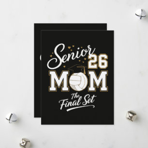 Senior Mom Class of 2026 Volleyball Holiday Card