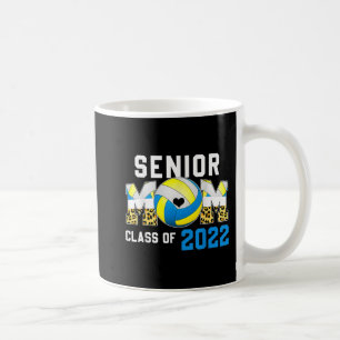 Senior Mom Class Of Volleyball Mama Graduation Le Coffee Mug