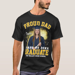 Senior Mom Dad Custom Photo Bootleg Rap Graduate T-Shirt