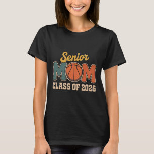 Senior Mom Sketll Cl Of 2026 Retro Ck To School T-Shirt