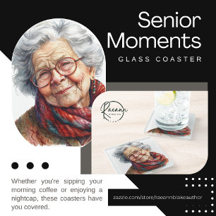 Senior Moments Glass Coaster