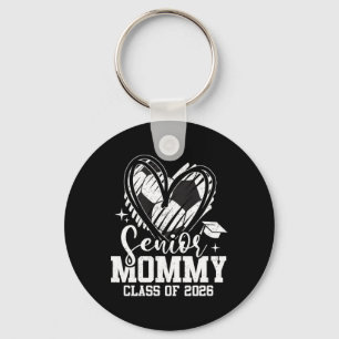 Senior Mommy Cl Of 2026 Soccer Graduation Heart Pr Keychain