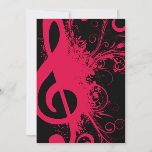 Senior Music Recital Personalized Announcement