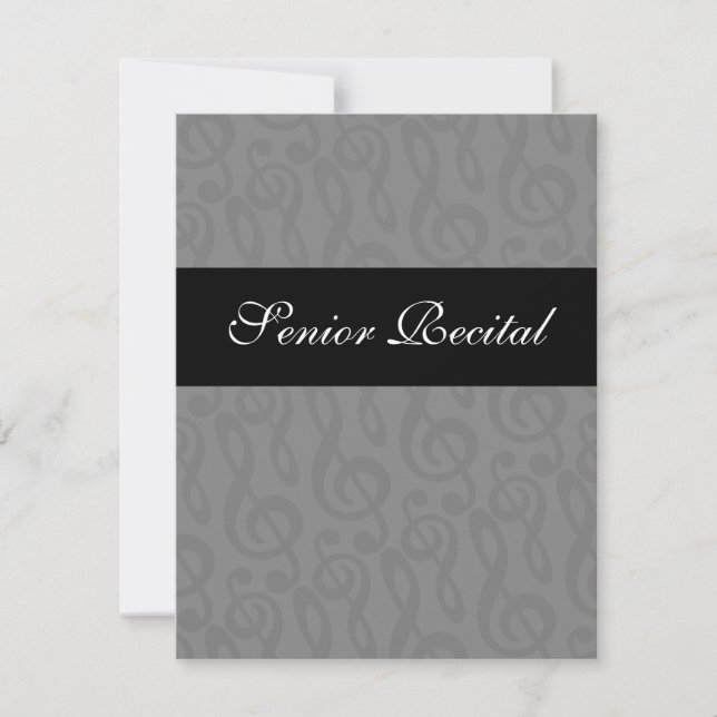 Senior Music Recital Invitation (Front)