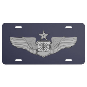 SENIOR NAVIGATOR WINGS LICENSE PLATE