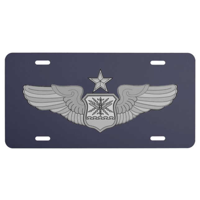 SENIOR NAVIGATOR WINGS LICENSE PLATE (Front)