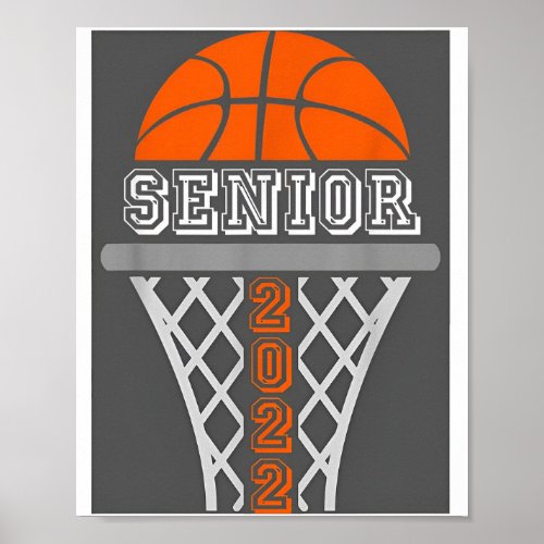 Senior Night Basketball Graduation 2022 Poster