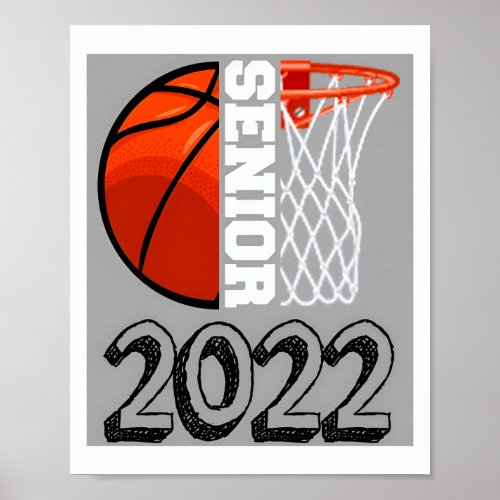 Senior Night Basketball Senior 2022 Poster