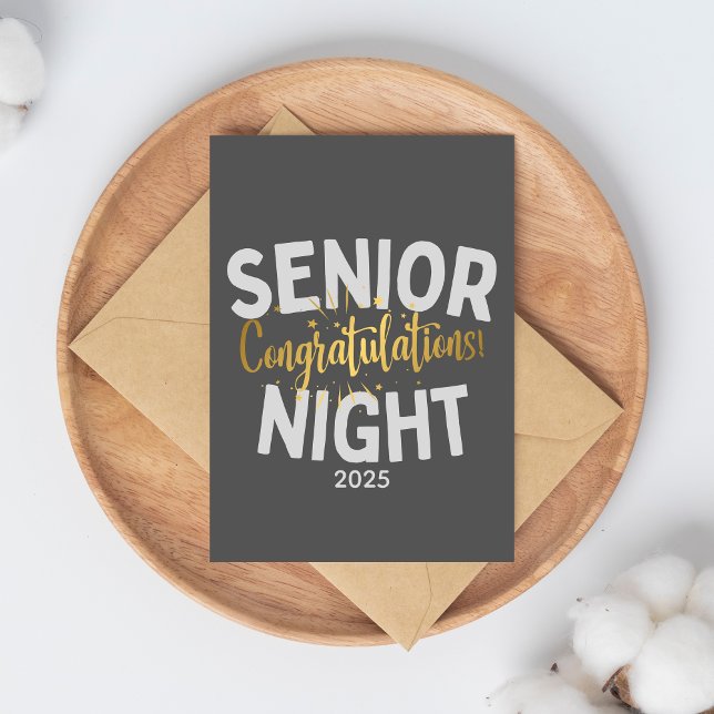 Senior Night Congratulations Custom Year Card (Creator Uploaded)
